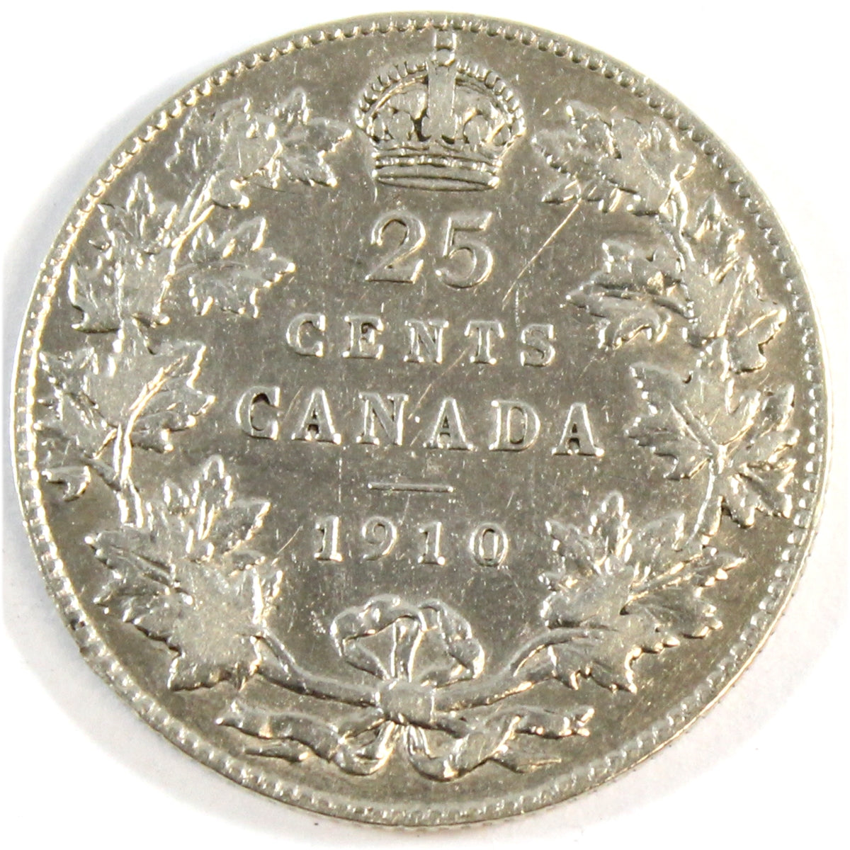 1910 Canada 25-cents Very Fine (VF20) $