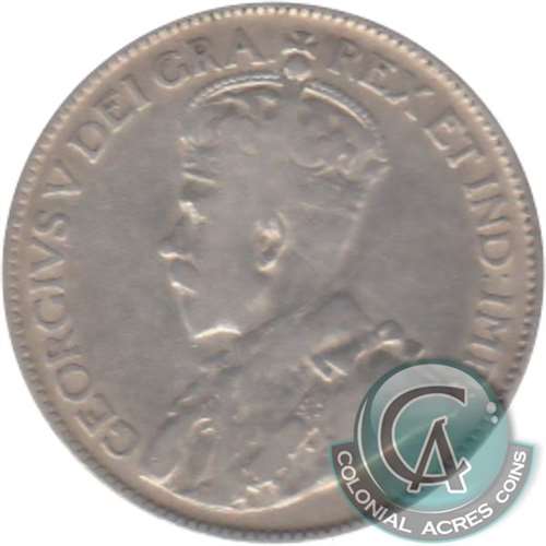 1911 Canada 25-cents Fine (F12)