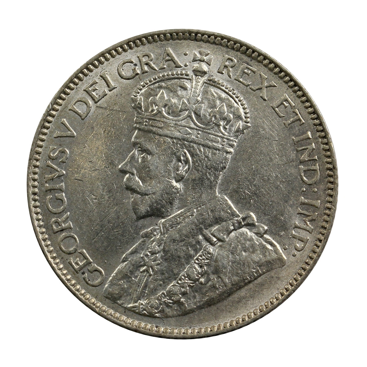 1913 Canada 25-cents EF-AU (EF45) $