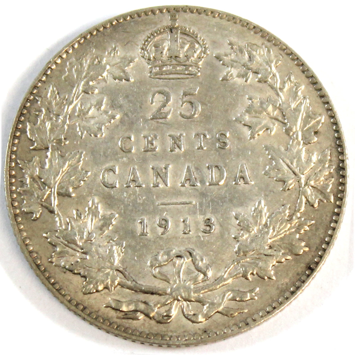 1913 Canada 25-cents Extra Fine (EF-40) $