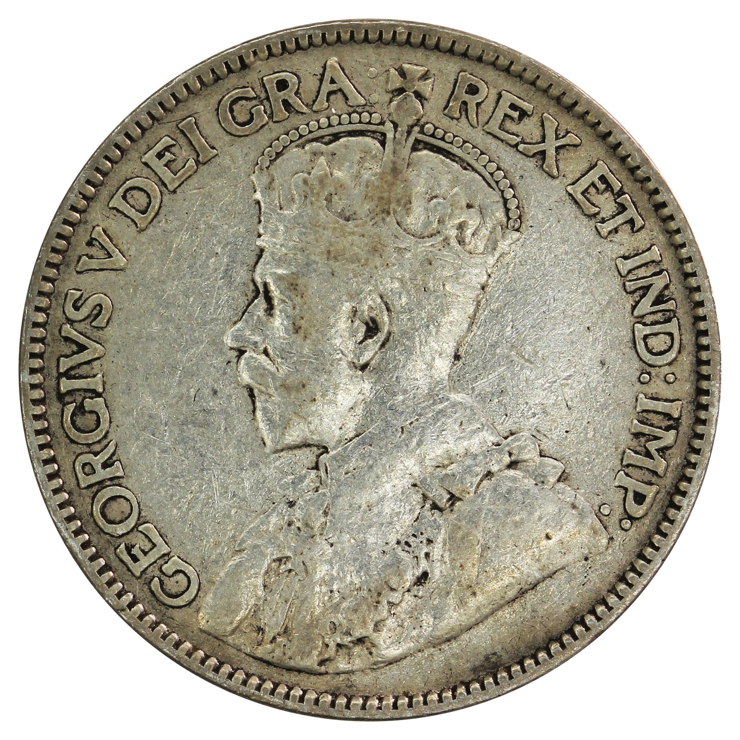 1913 Canada 25-cents Fine (F-12)