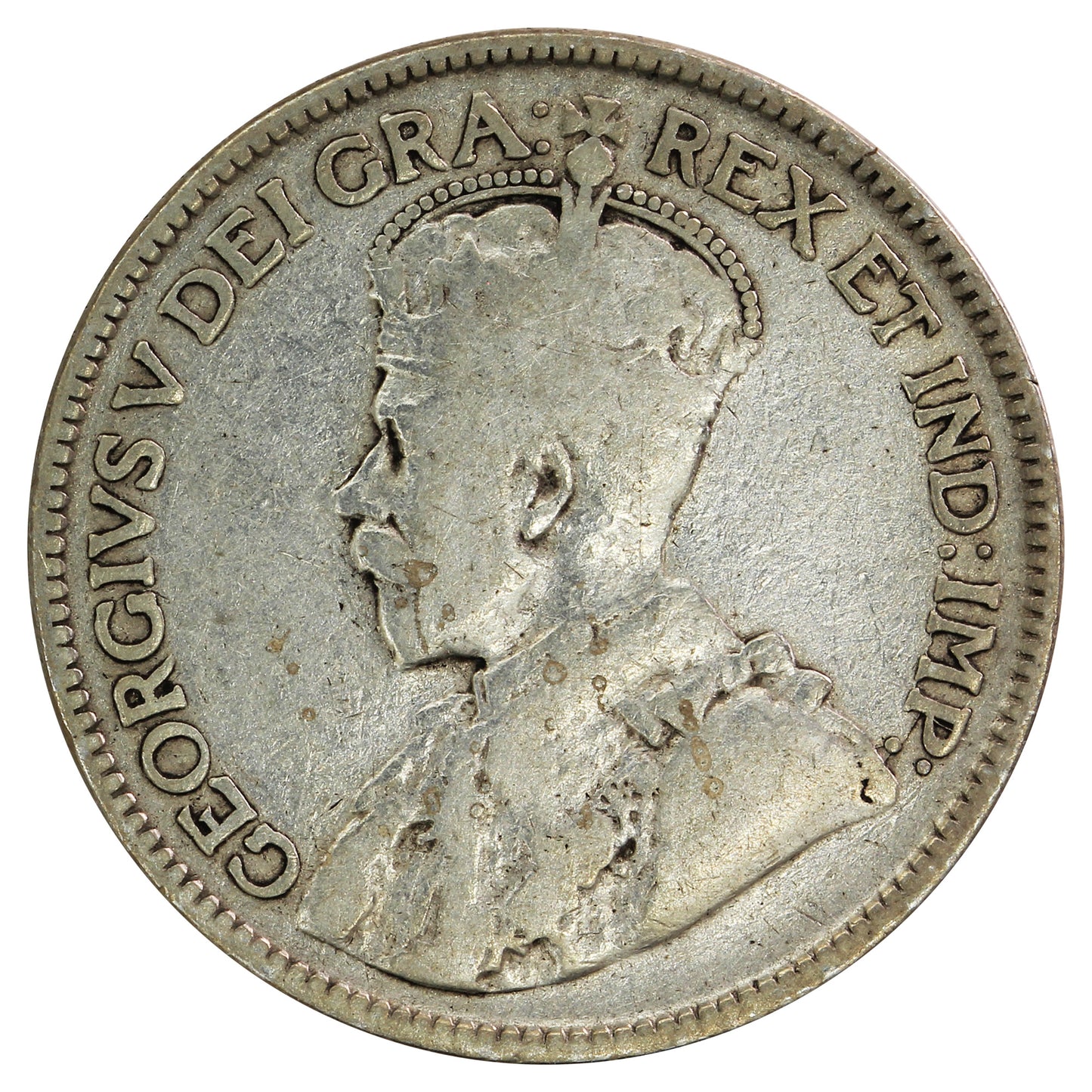 1916 Canada 25-cents Very Good (VG8)
