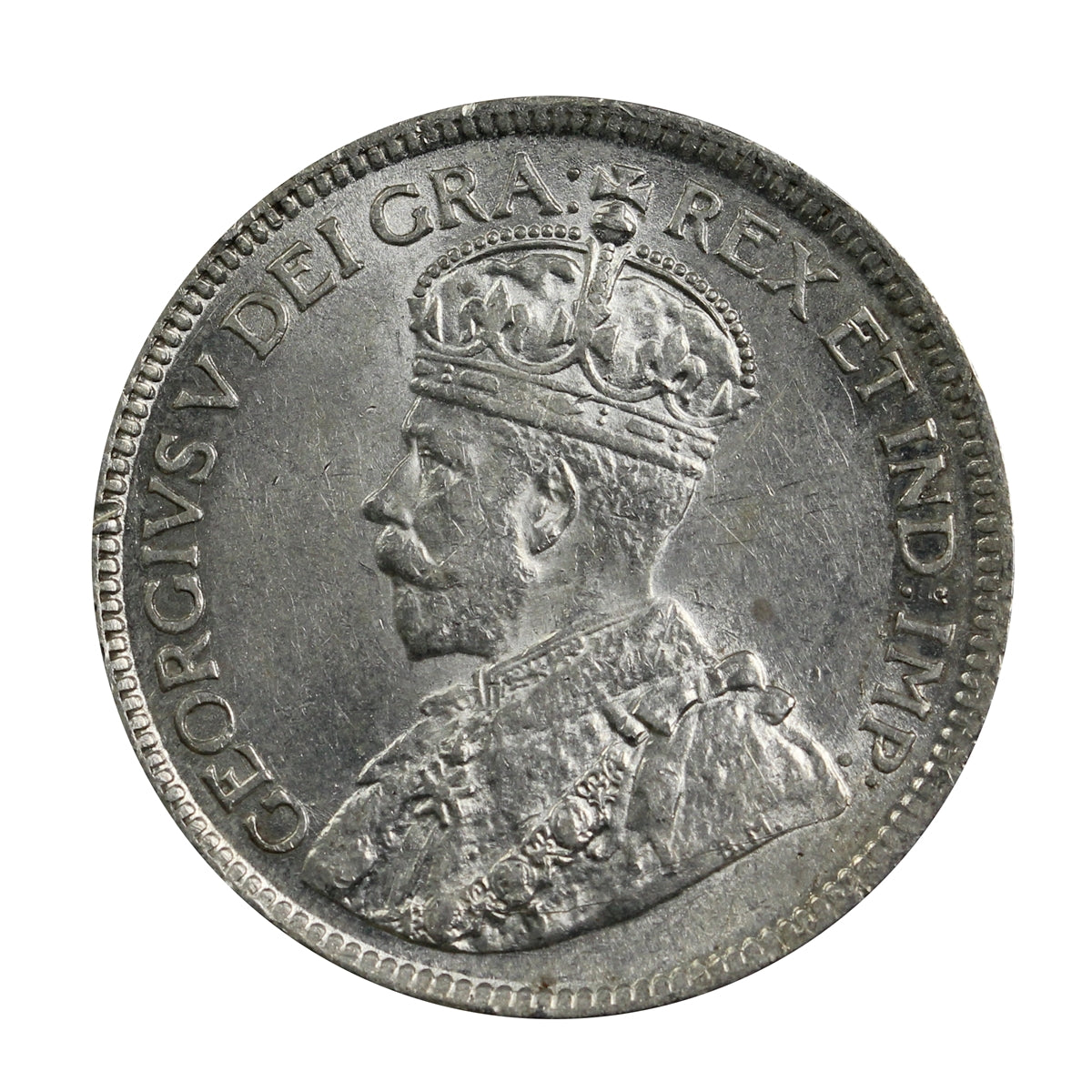 1918 Canada 25-cents Almost Uncirculated (AU-50) $
