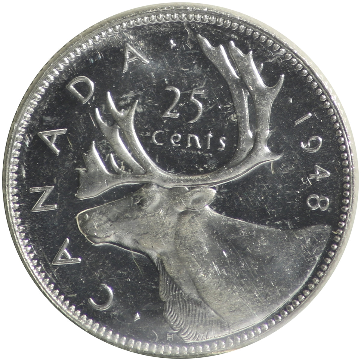 1948 Canada 25-cents ICCS Certified MS62