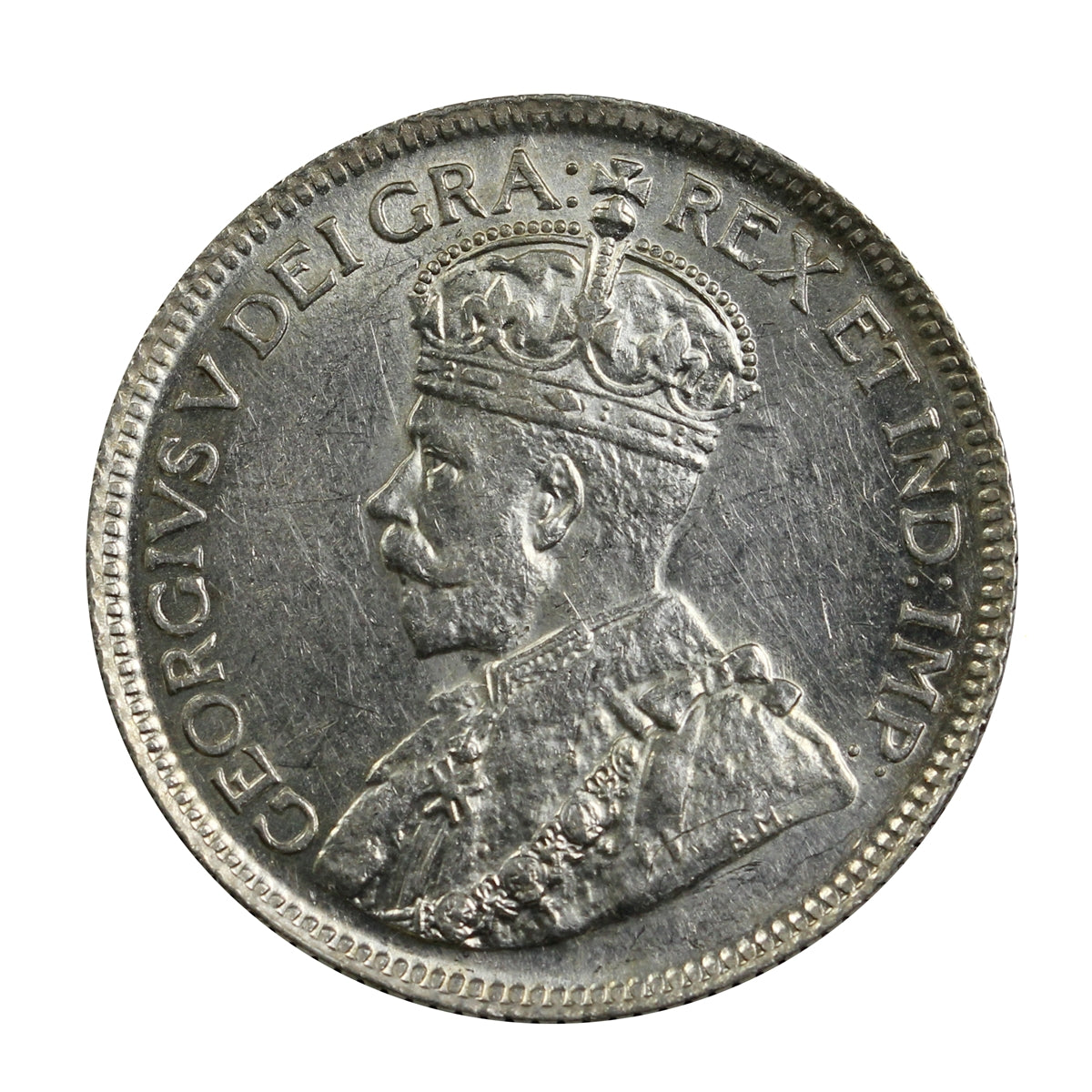 1936 Canada 25-cents Almost Uncirculated (AU50)