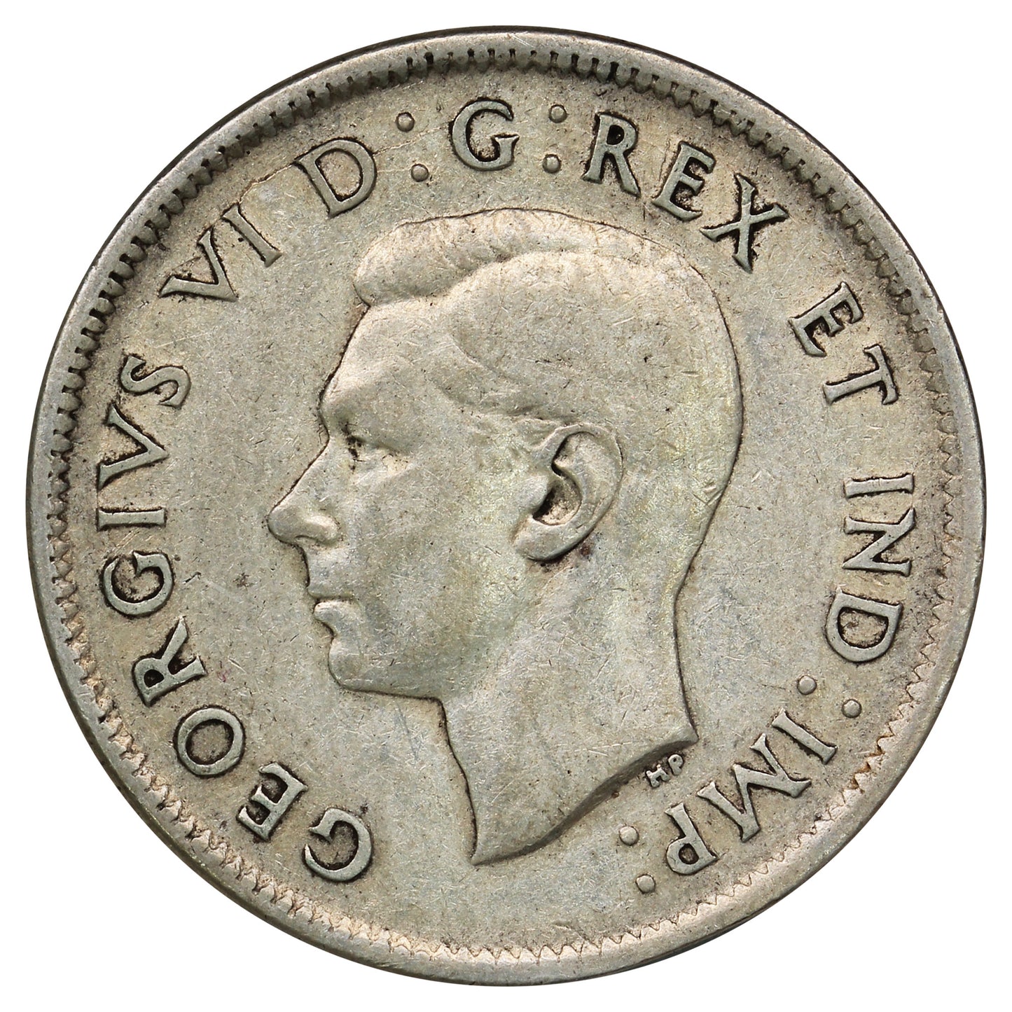 1938 Canada 25-cents Circulated