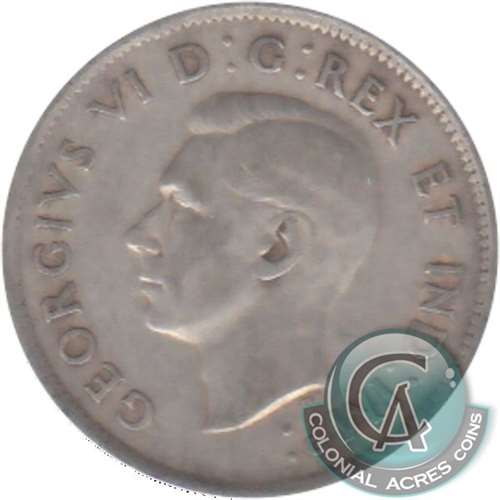 1939 Canada 25-cents Fine (F12)