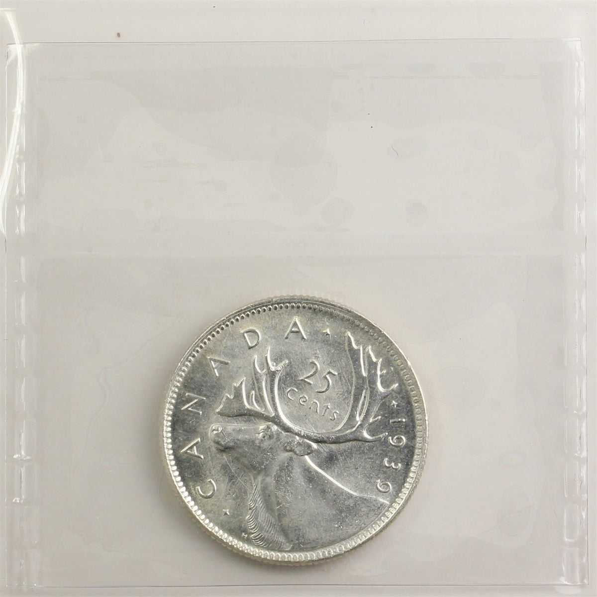 1939 Canada 25-cents ICCS Certified MS64 (XPJ 539)