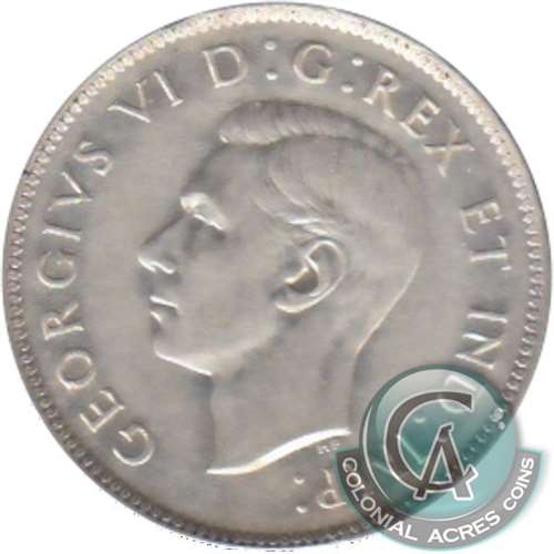 1943 Canada 25-cents VF-EF (VF30)