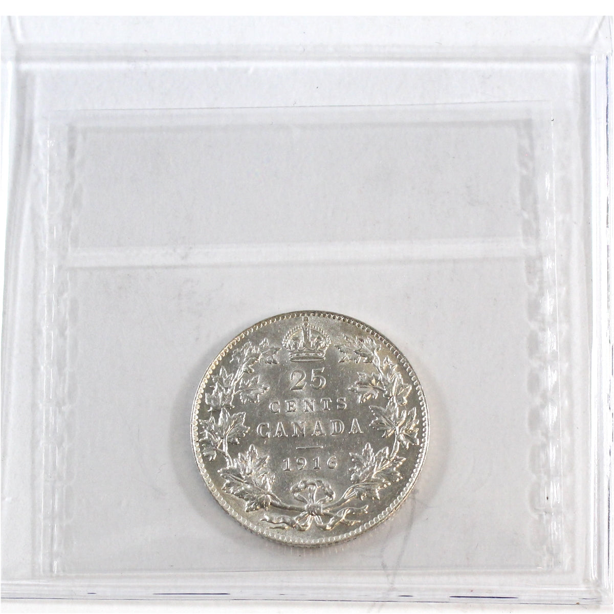 1916 Canada 25-cents ICCS Certified EF45