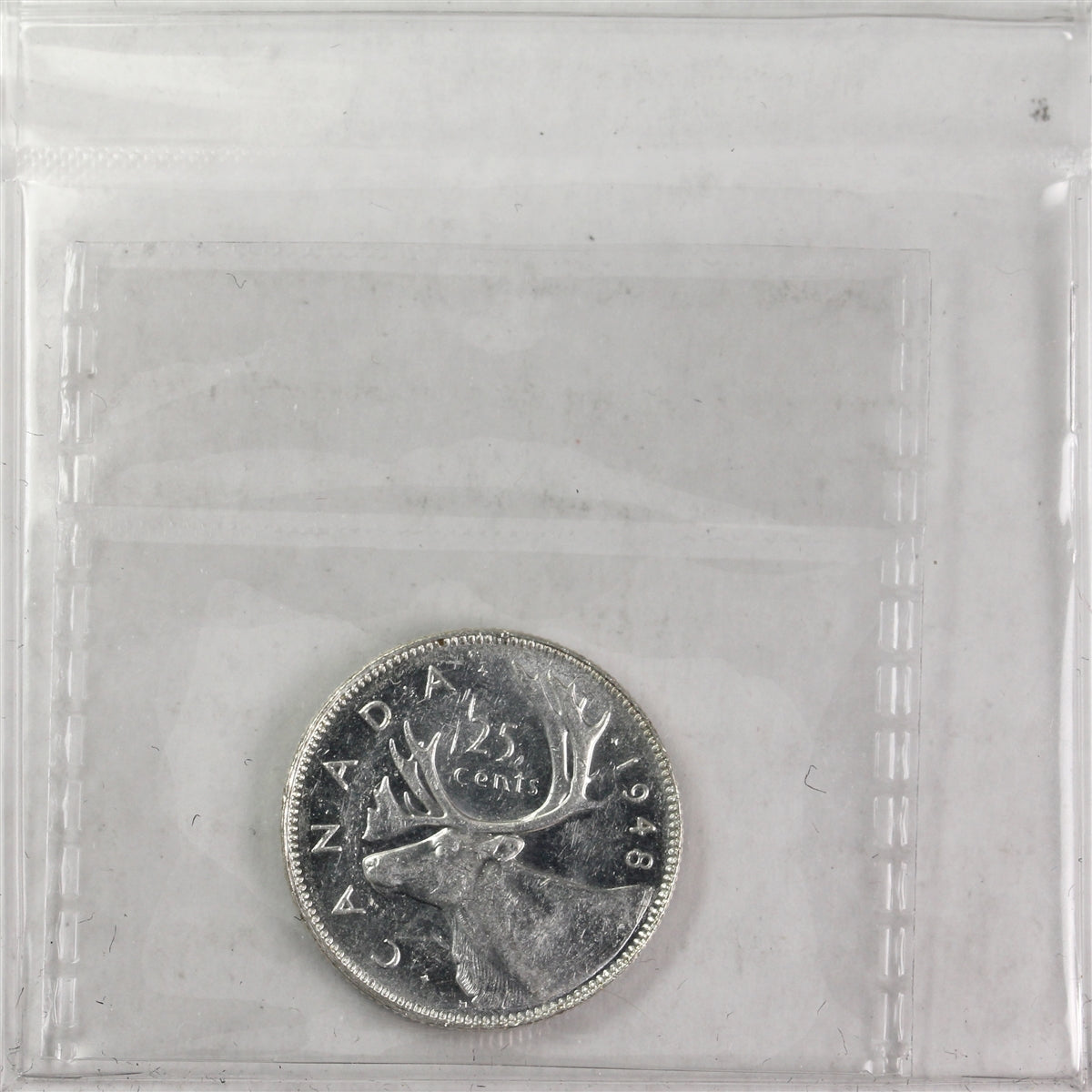 1948 Canada 25-cents ICCS Certified AU55