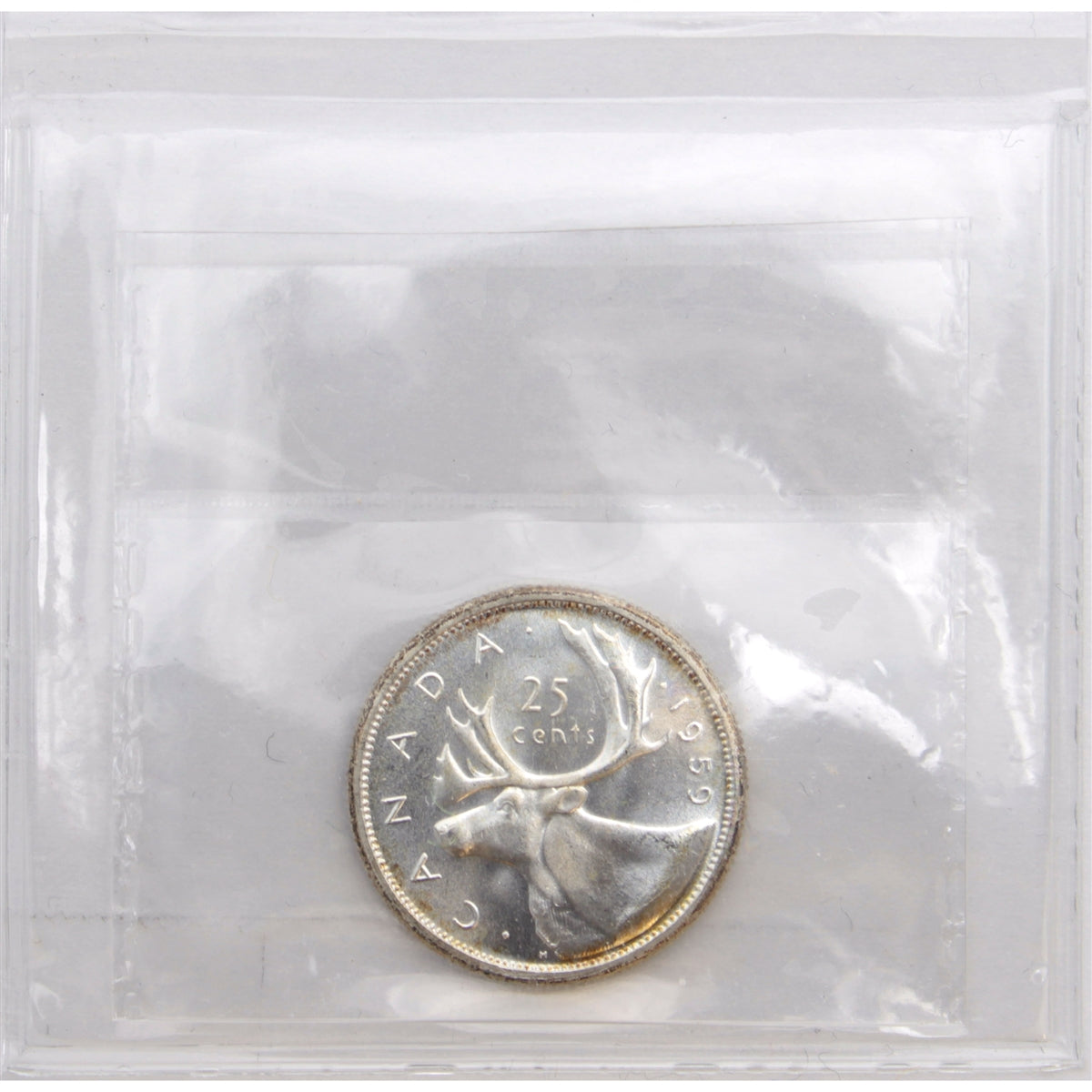 1959 Canada 25-cents ICCS Certified MS65
