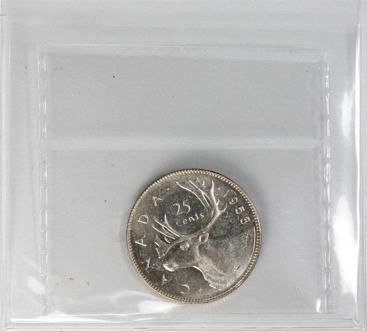 1953 Large Date Canada 25-cents ICCS Certified MS64