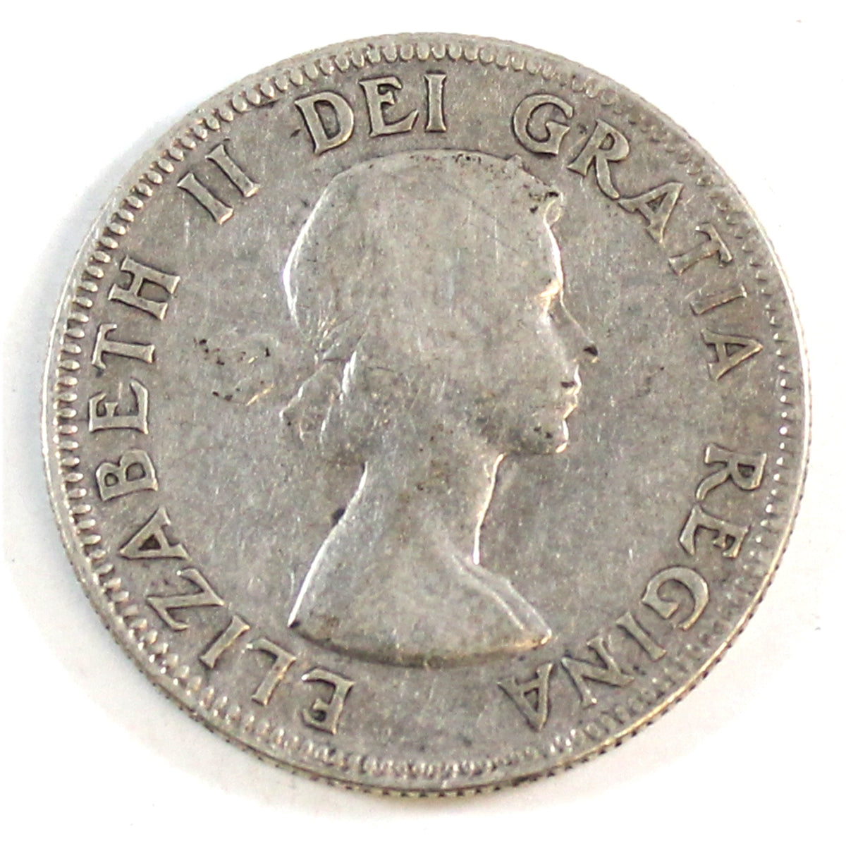 1953 Large Date NSS Canada 25-cents Circulated