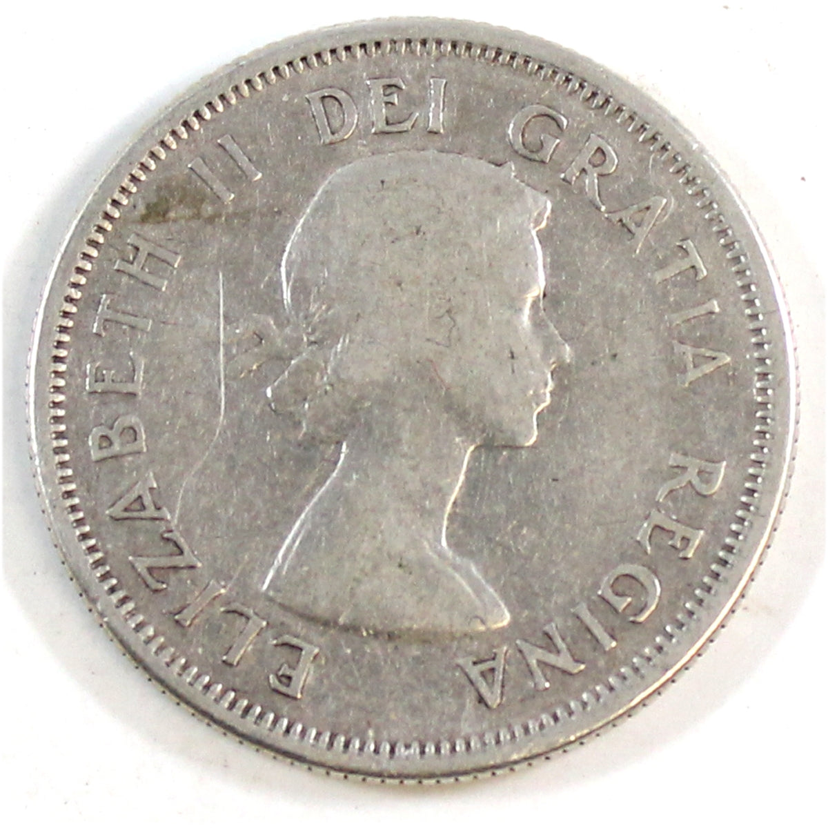 1955 Canada 25-cents Circulated
