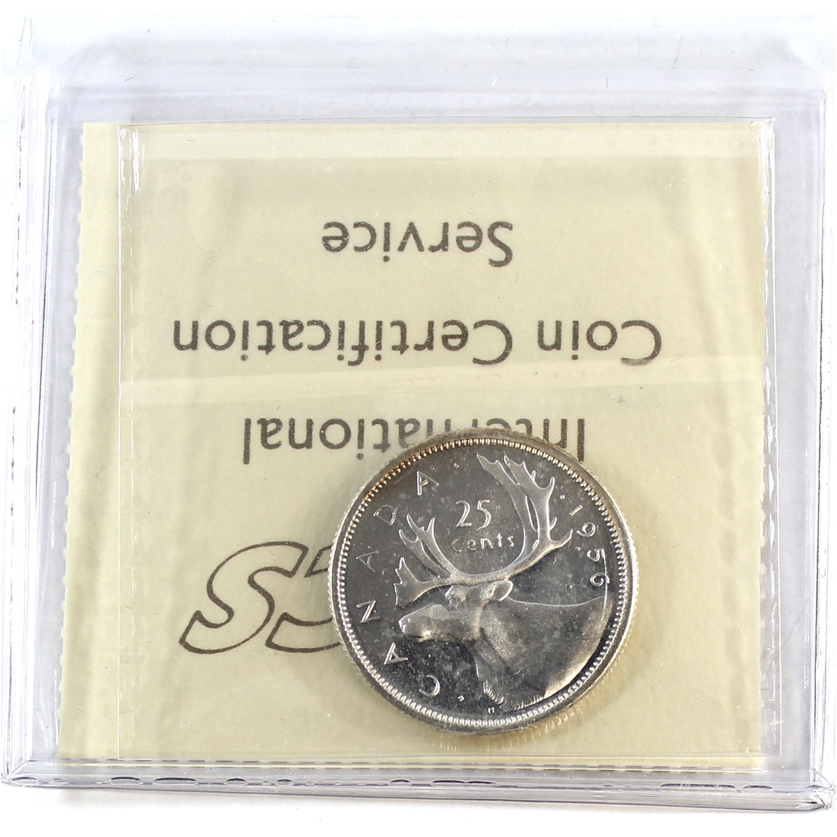 1956 Canada 25-cents ICCS Certified PL-66 Heavy Cameo