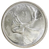 1957 Canada 25-cents Choice Brilliant Uncirculated (MS64)