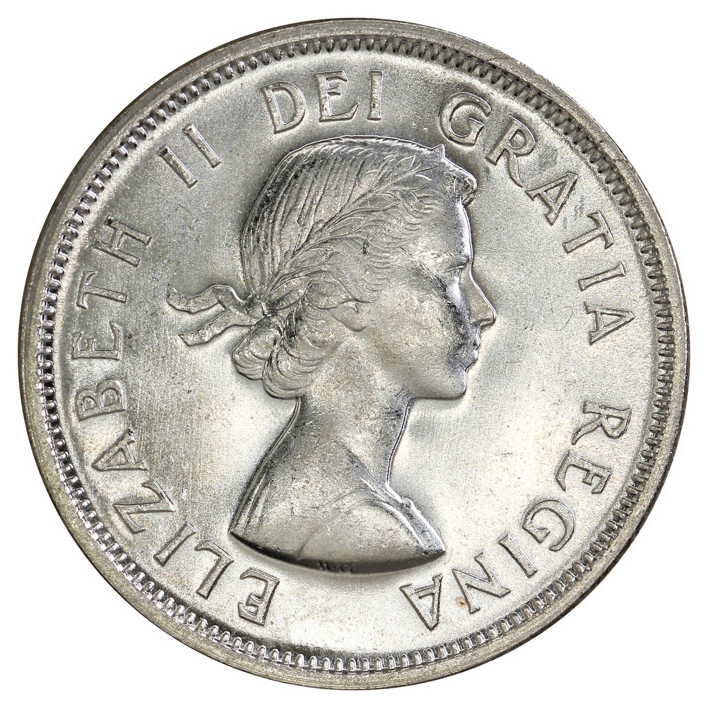 1957 Canada 25-cents Choice Brilliant Uncirculated (MS64)