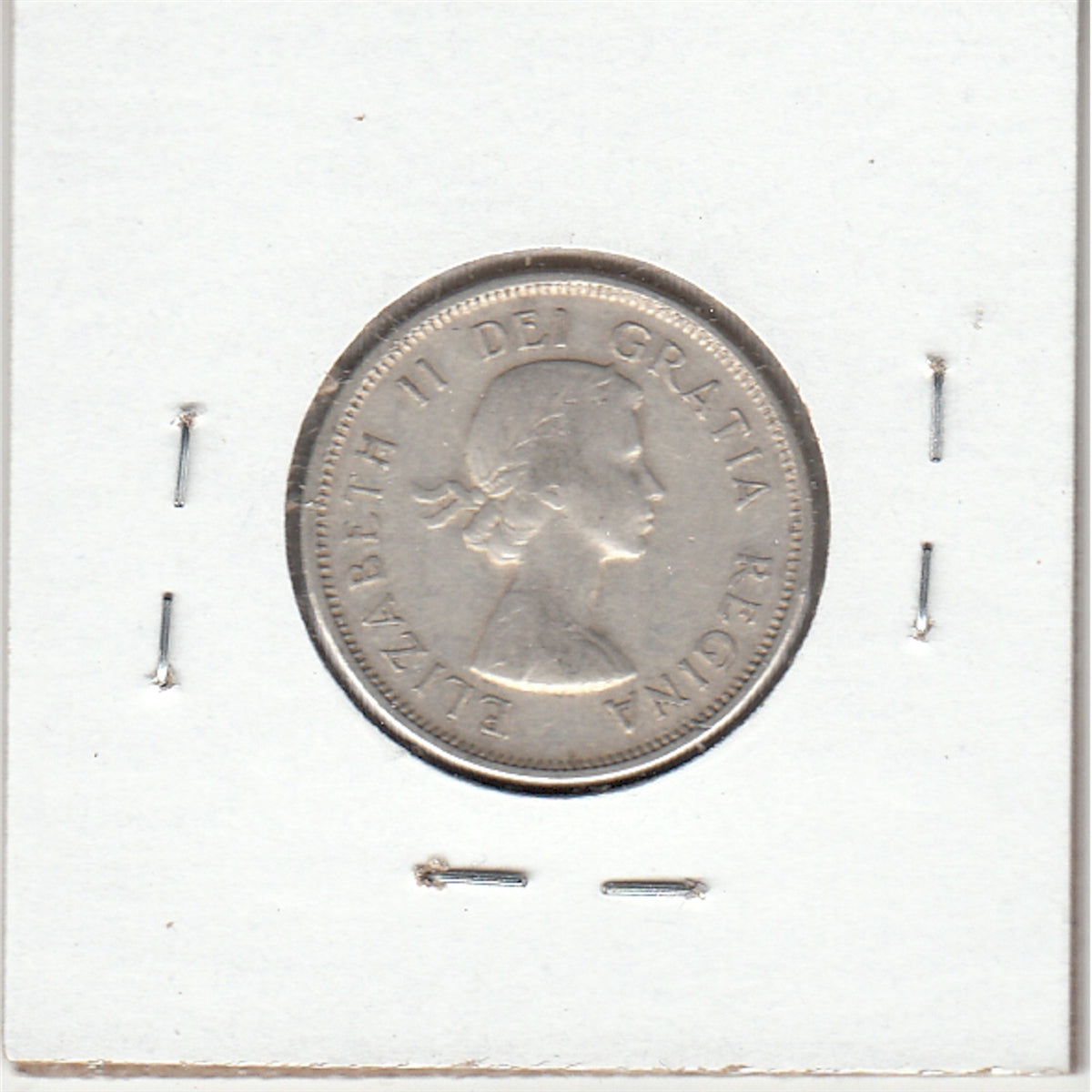 1957 Canada 25-cents Circulated