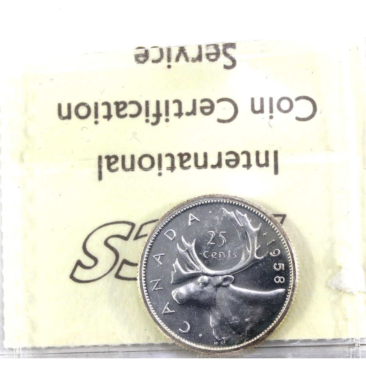 1958 Canada 25-cents ICCS Certified PL-65 Heavy Cameo