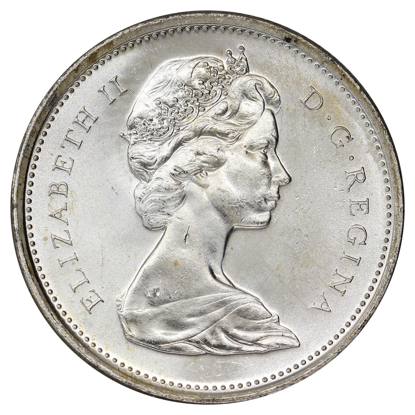 1965 Canada 25-cents Brilliant Uncirculated (MS63)