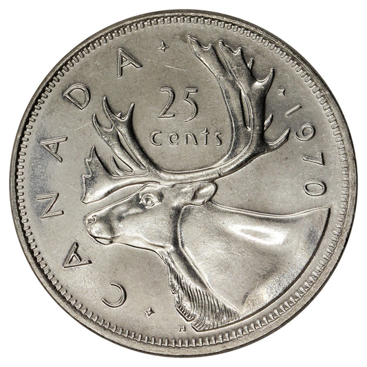1970 Canada 25-cents Brilliant Uncirculated (MS63)