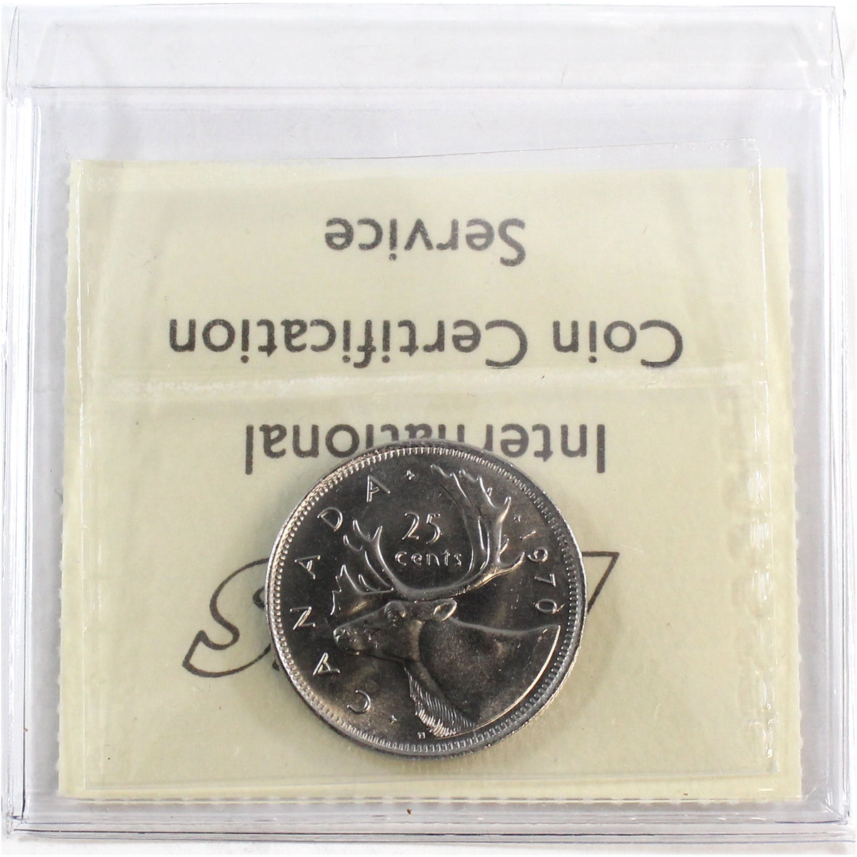 1970 Canada 25-cents ICCS Certified MS65