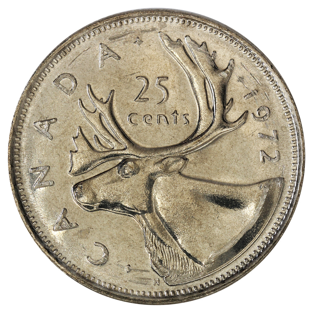 1972 Canada 25-cents Brilliant Uncirculated (MS63)