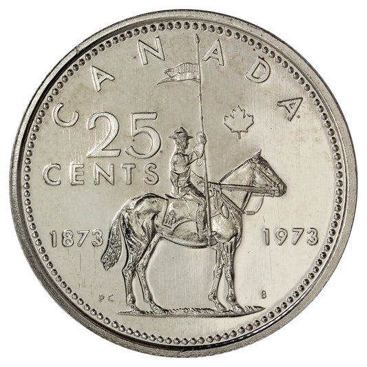 1973 Large Bust Canada 25-cents Proof Like $