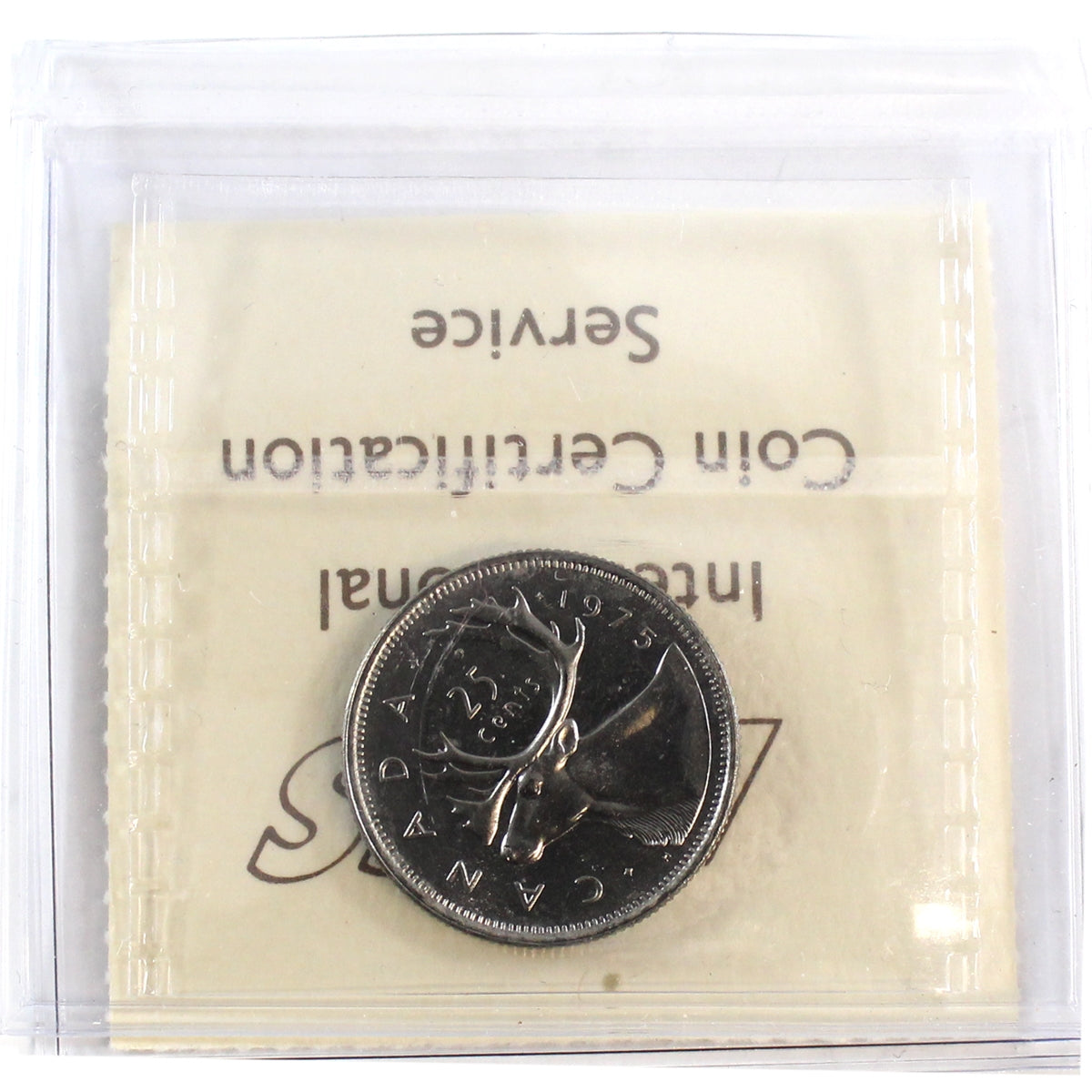 1975 Canada 25-cents ICCS Certified MS65