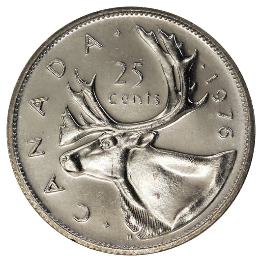 1976 Canada 25-cents Brilliant Uncirculated (MS63)