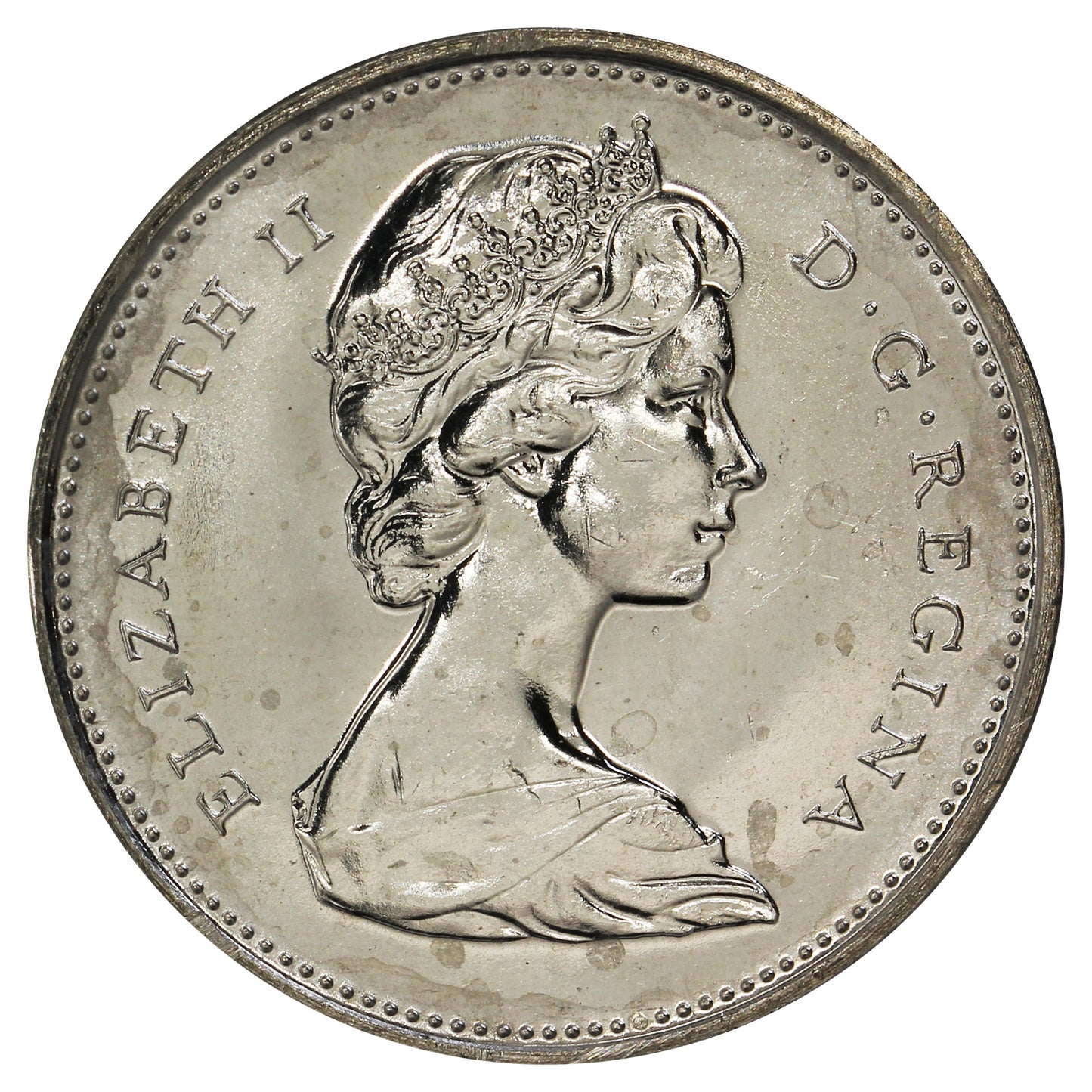 1976 Canada 25-cents Brilliant Uncirculated (MS63)