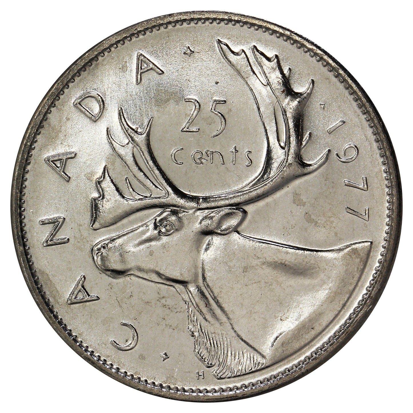 1977 Canada 25-cents Brilliant Uncirculated (MS63)