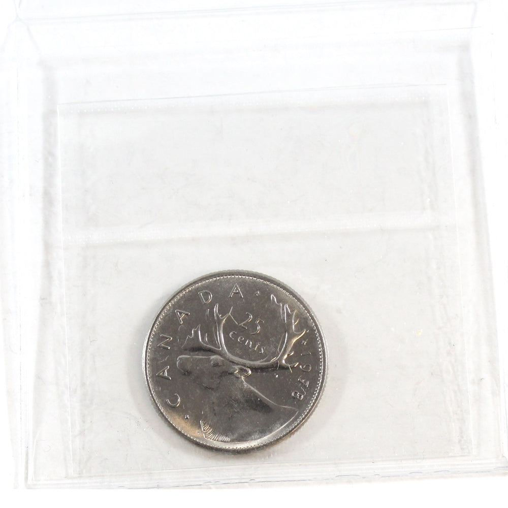 1978 Small Denticles Canada 25-cents ICCS Certified MS66