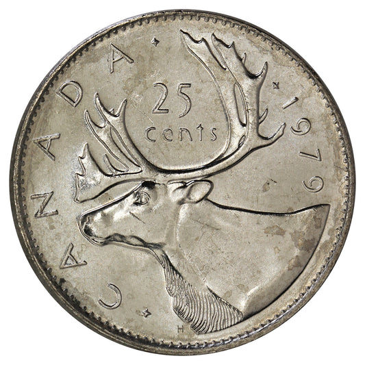 1979 Canada 25-cents Brilliant Uncirculated (MS63)