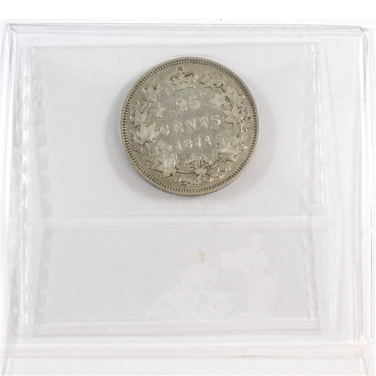 1871 Obv. 2 Canada 25-cents ICCS Certified VG10