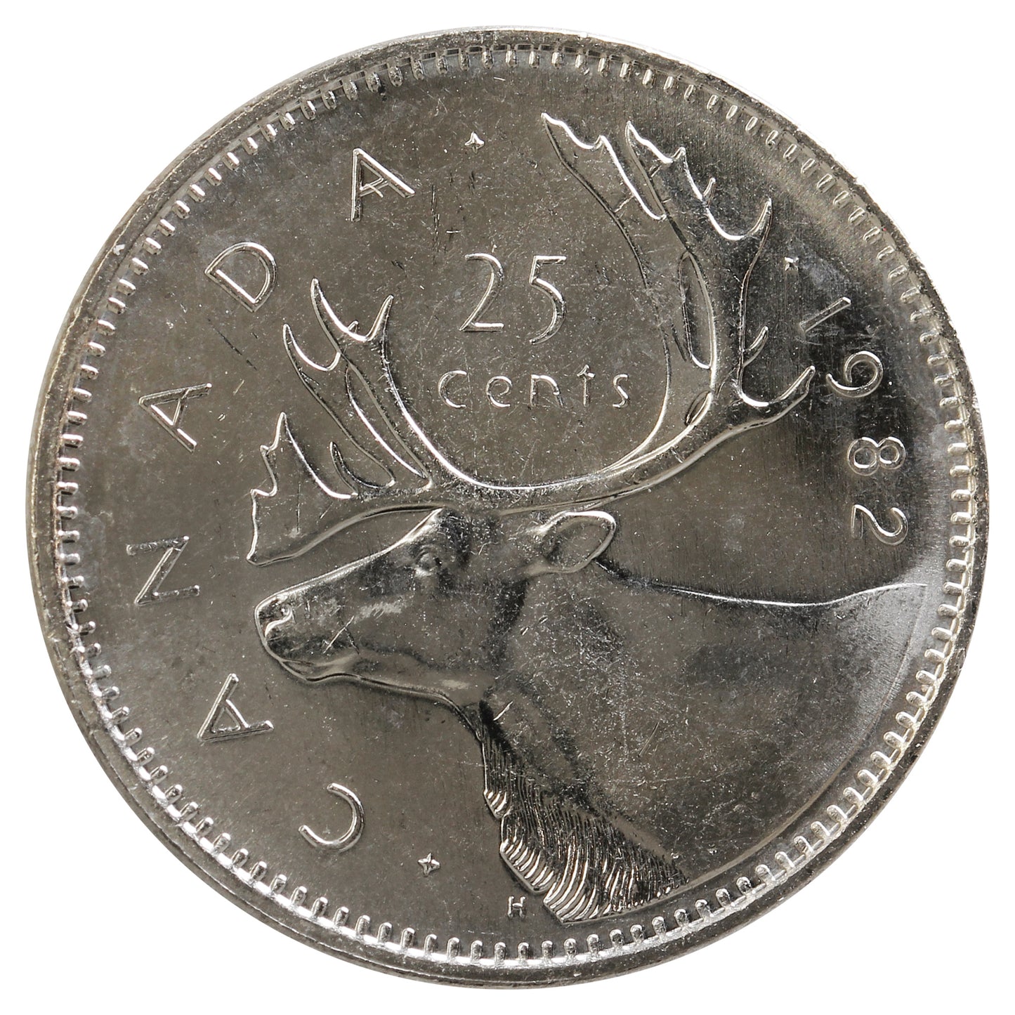 1982 Canada 25-cents Brilliant Uncirculated (MS-63)
