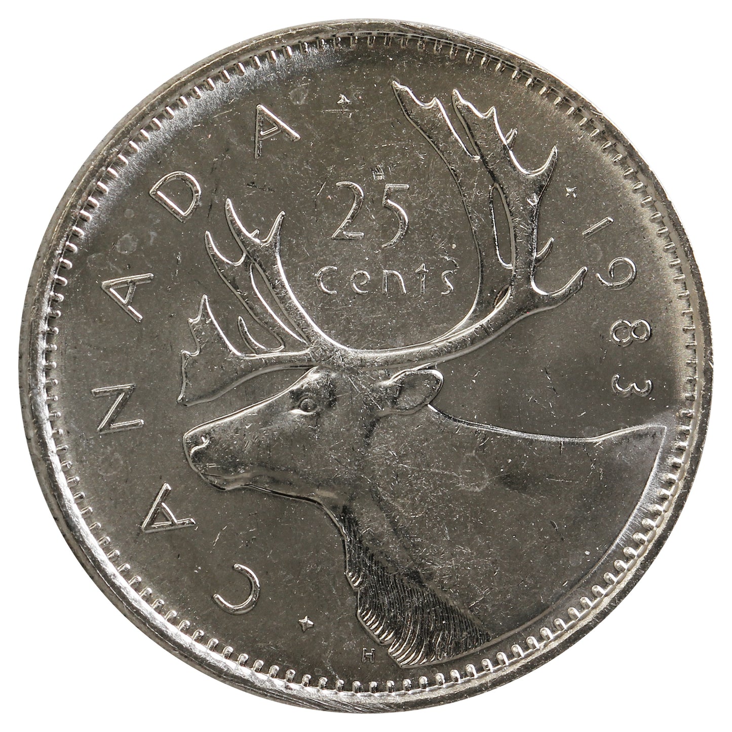 1983 Canada 25-cents Brilliant Uncirculated (MS-63)
