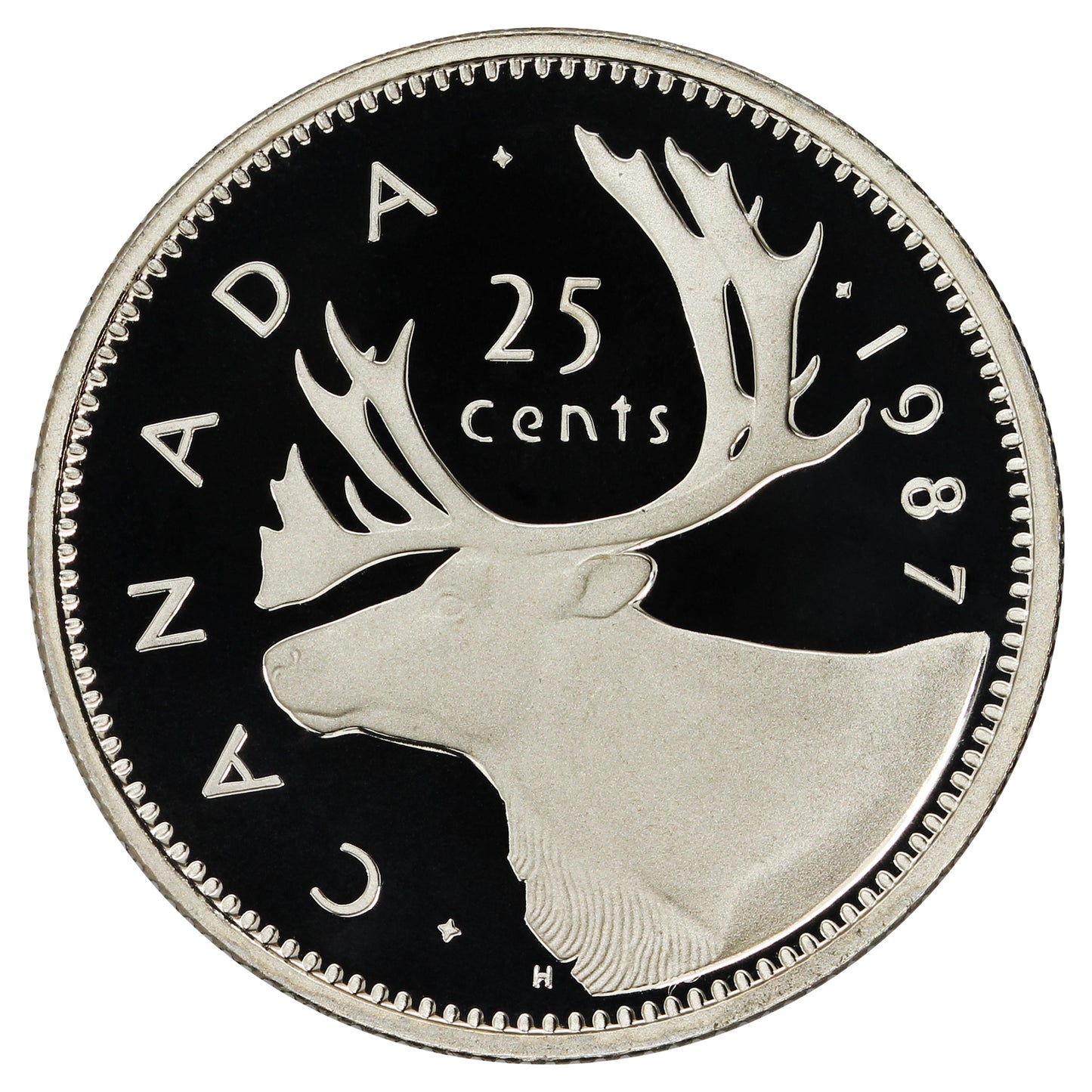 1987 Canada 25-cents Proof