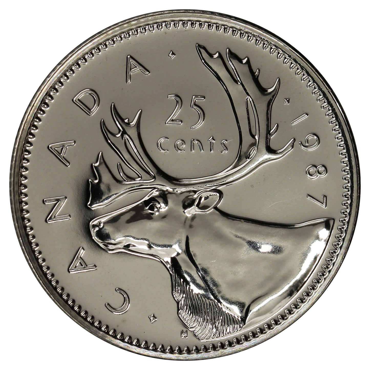 1987 Canada 25-cents Proof Like