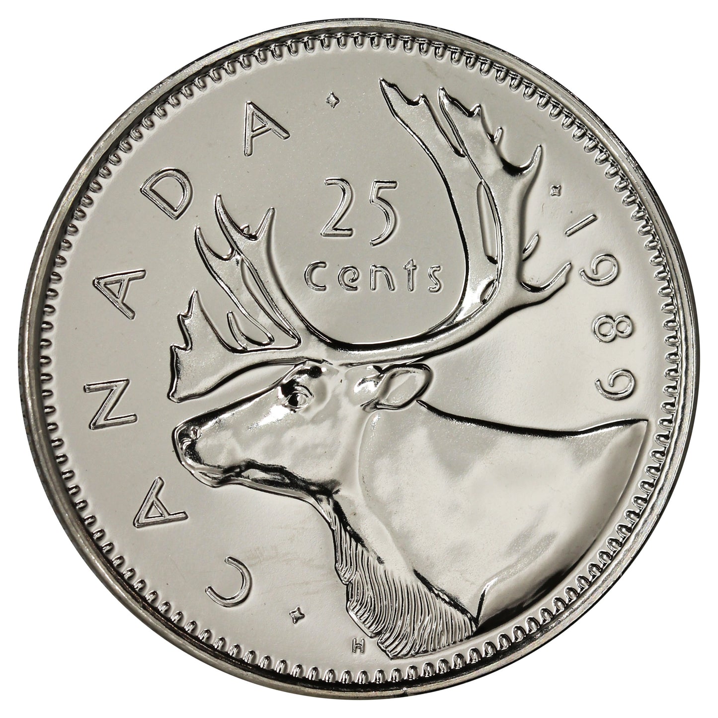 1989 Canada 25-cents Proof Like