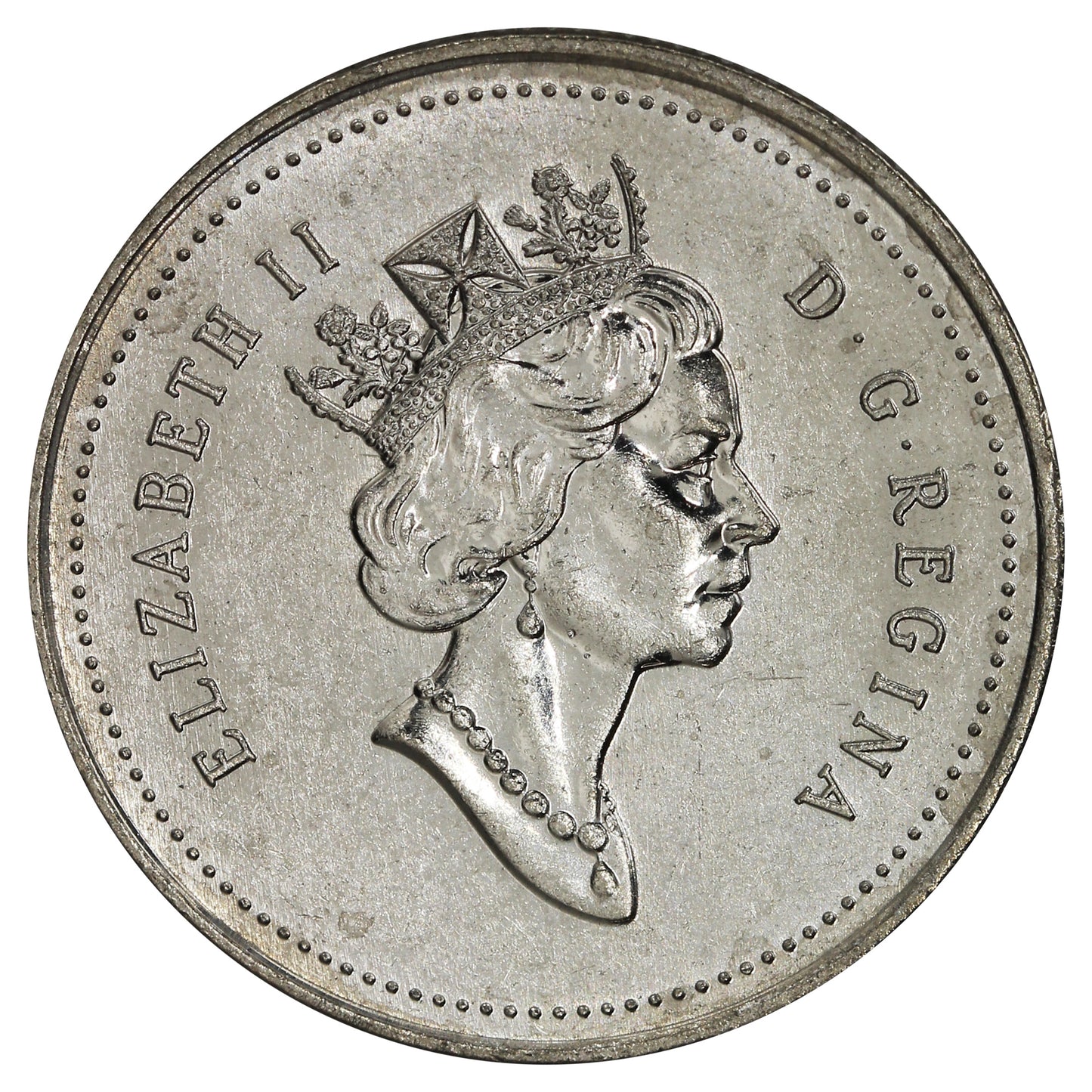 1990 Canada 25-cents Brilliant Uncirculated (MS-63)
