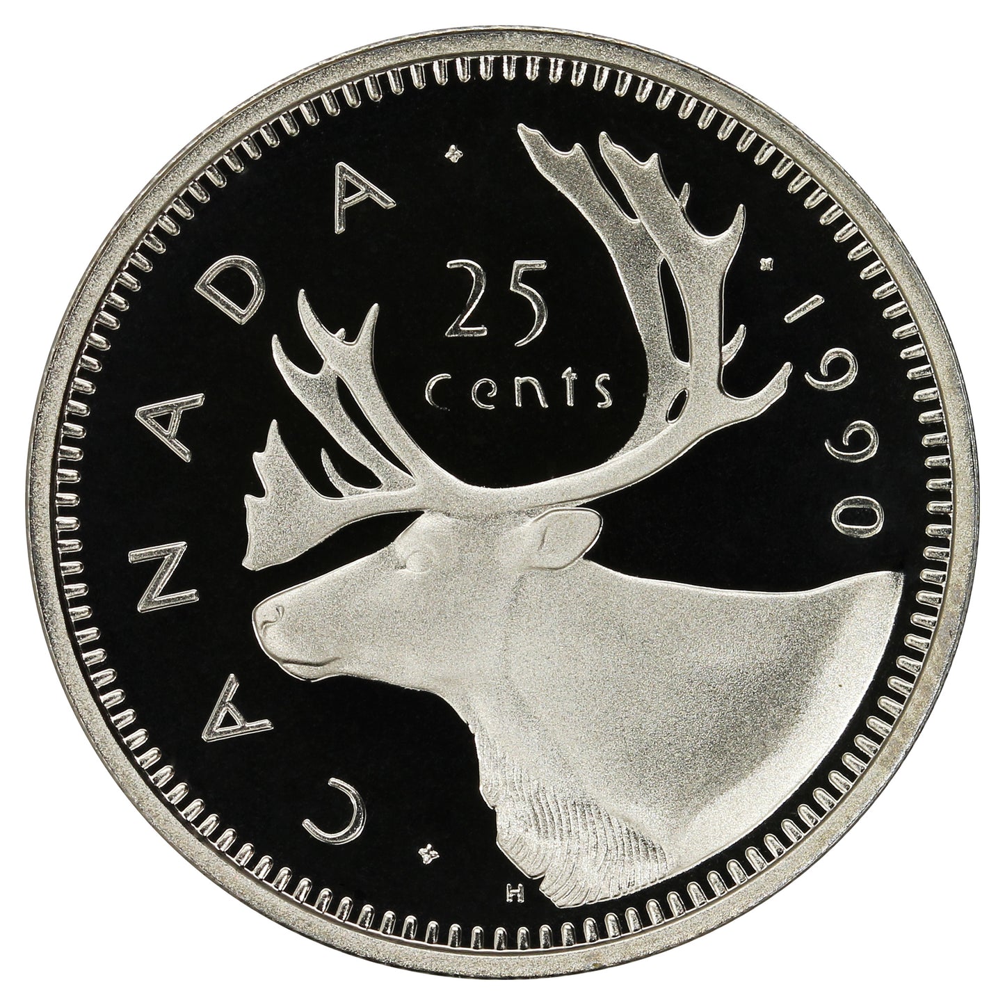 1990 Canada 25-cents Proof