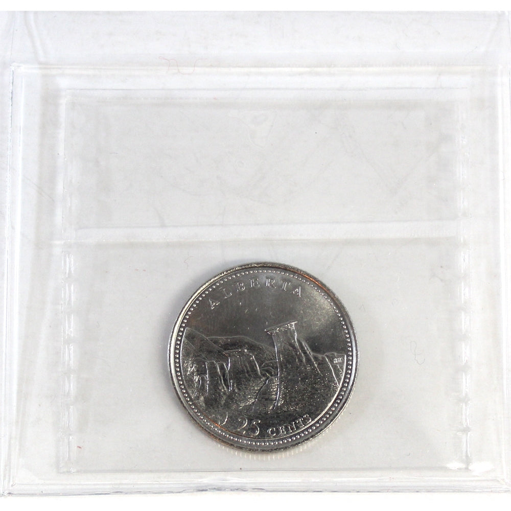 1992 Alberta Canada 25-cents ICCS Certified MS65