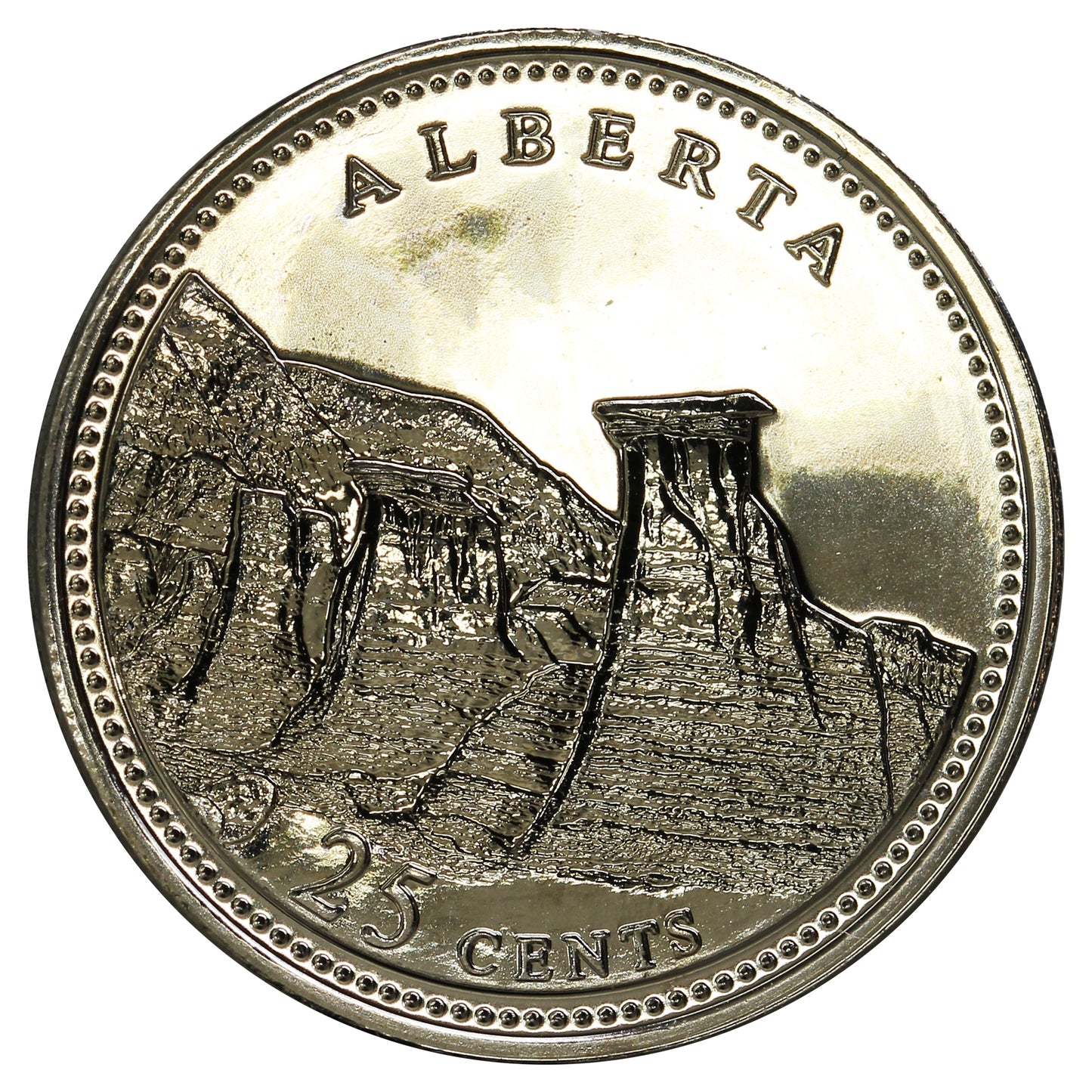 1992 Alberta Canada 25-cents Proof Like