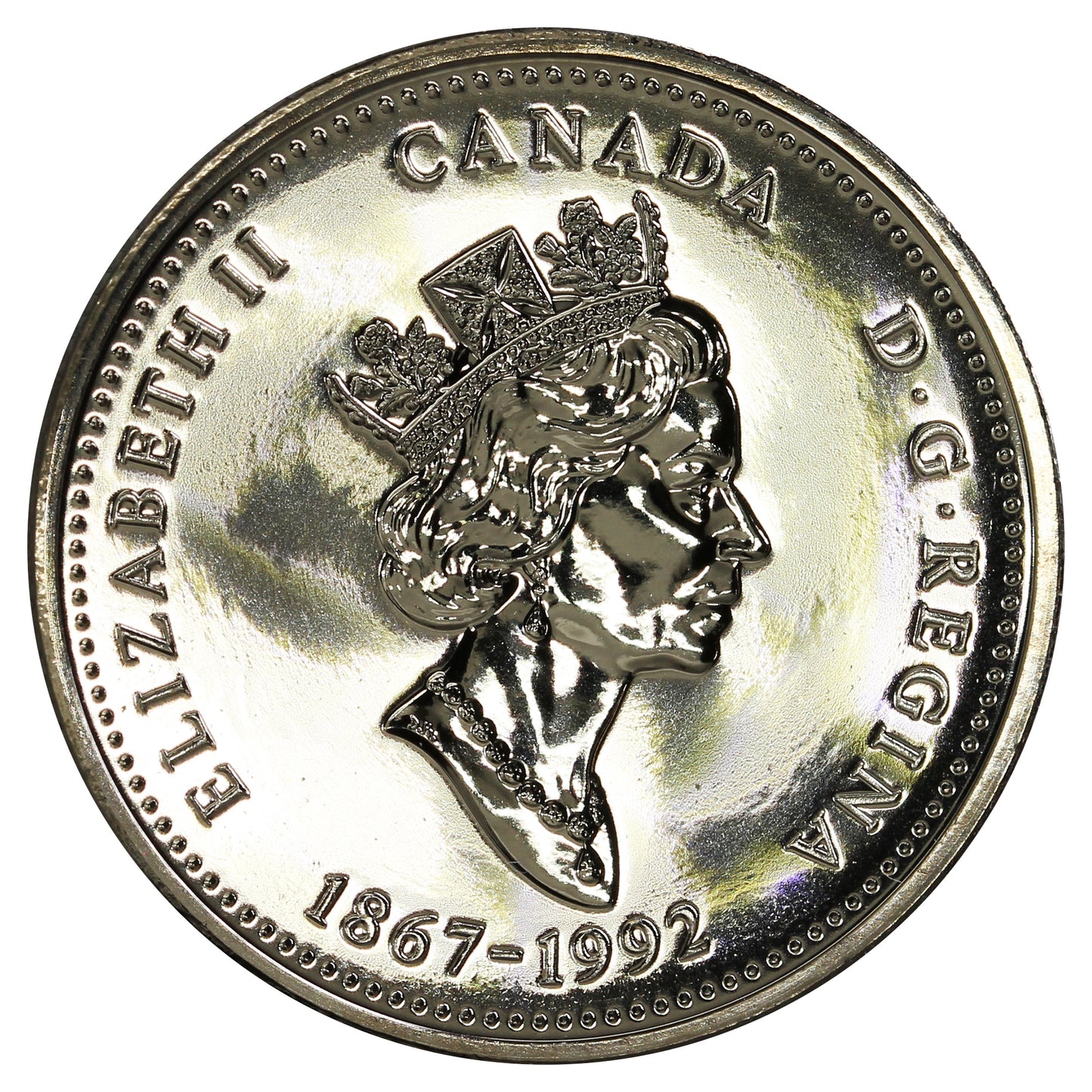1992 Alberta Canada 25-cents Proof Like