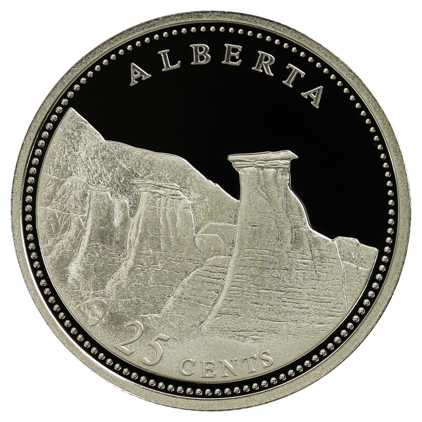 1992 Alberta Canada 25-cents Silver Proof