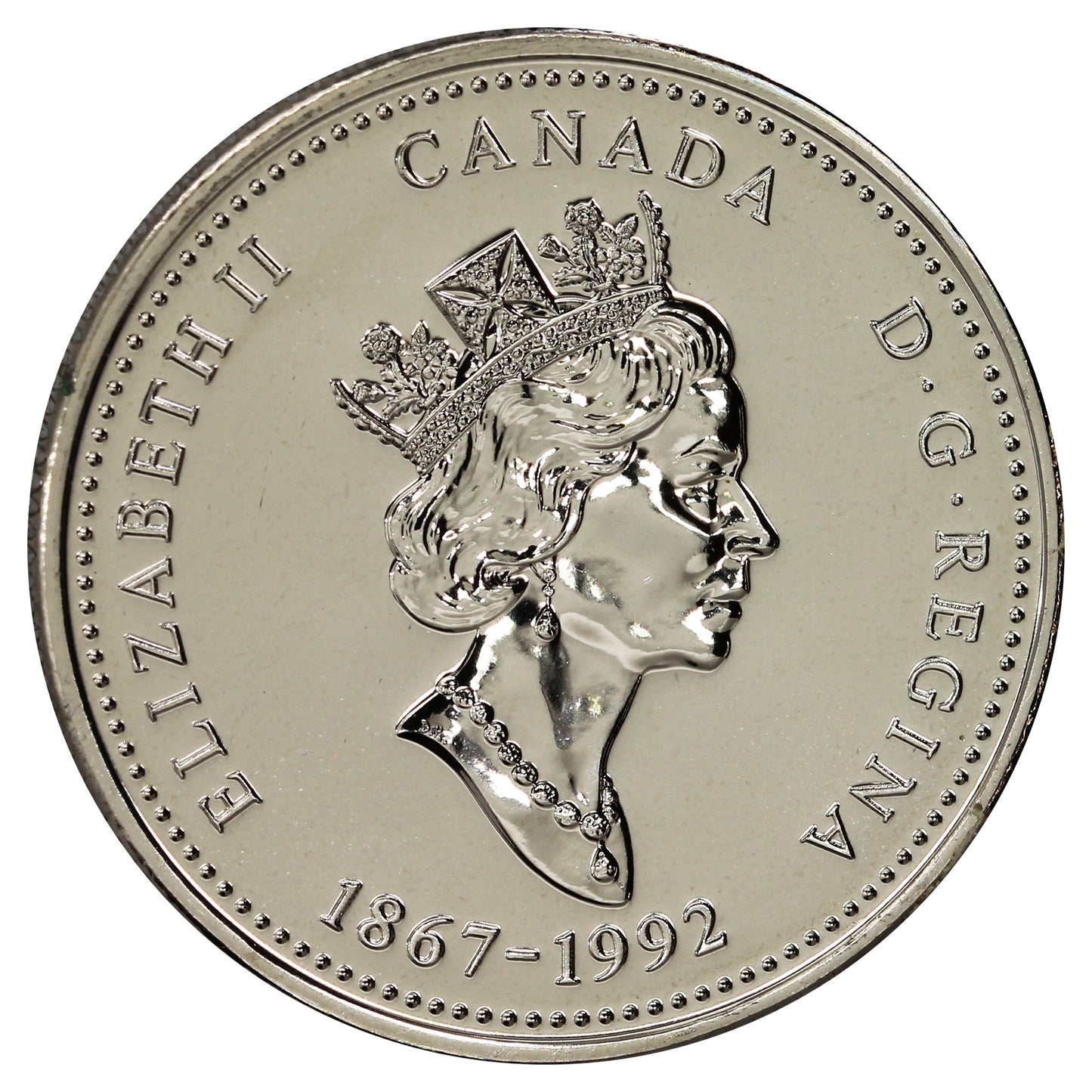 1992 British Columbia Canada 25-cents Proof Like
