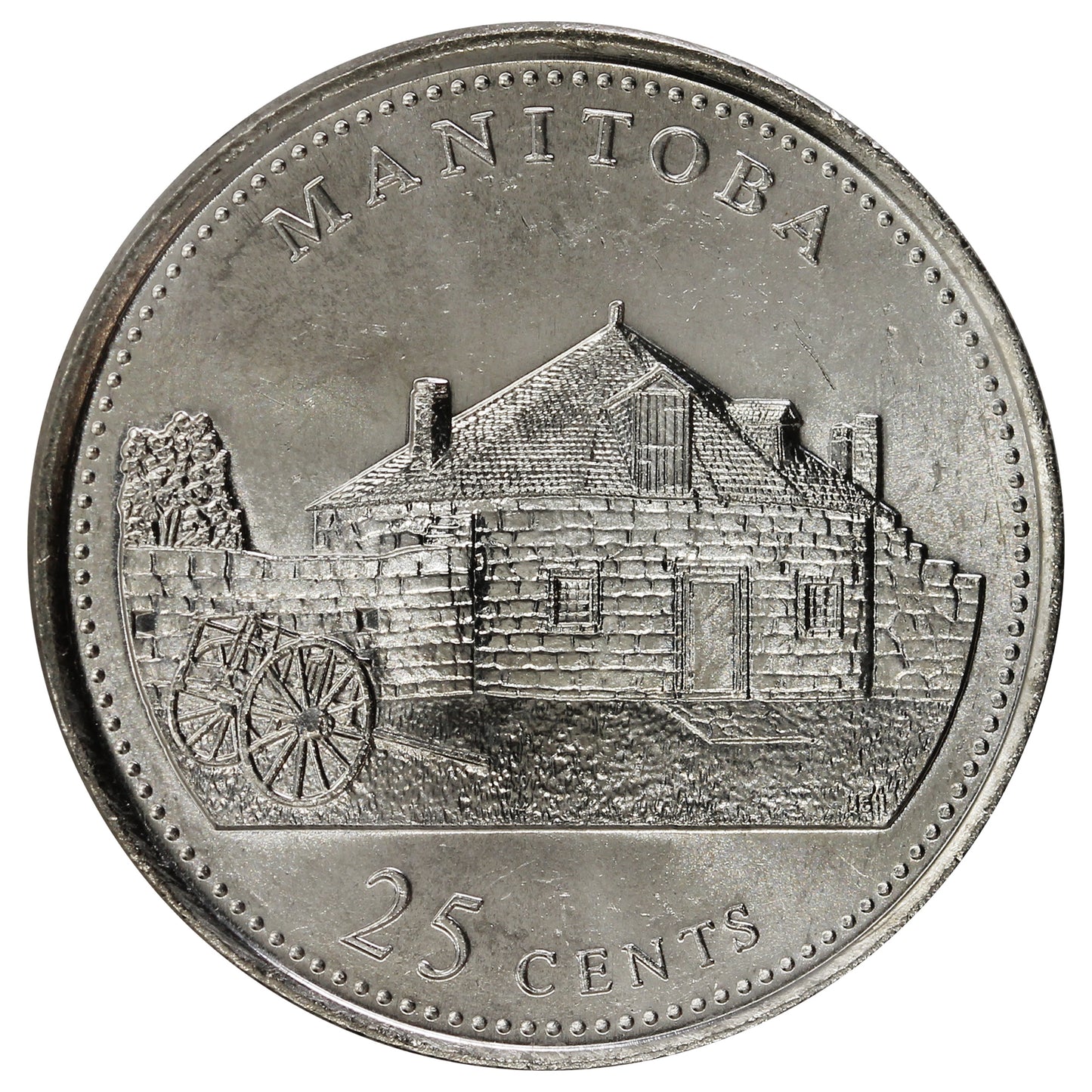 1992 Manitoba Canada 25-cents Brilliant Uncirculated (MS-63)