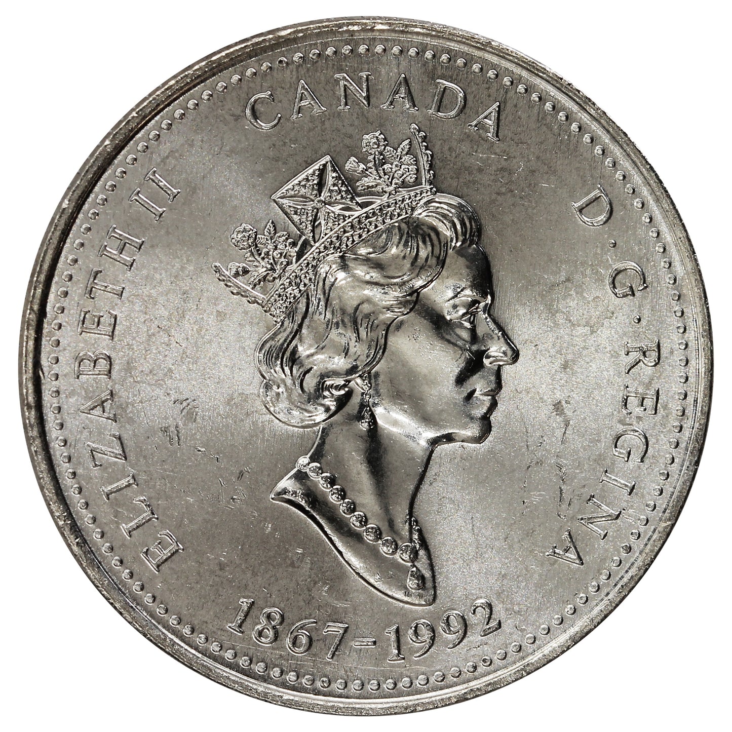 1992 Manitoba Canada 25-cents Brilliant Uncirculated (MS-63)